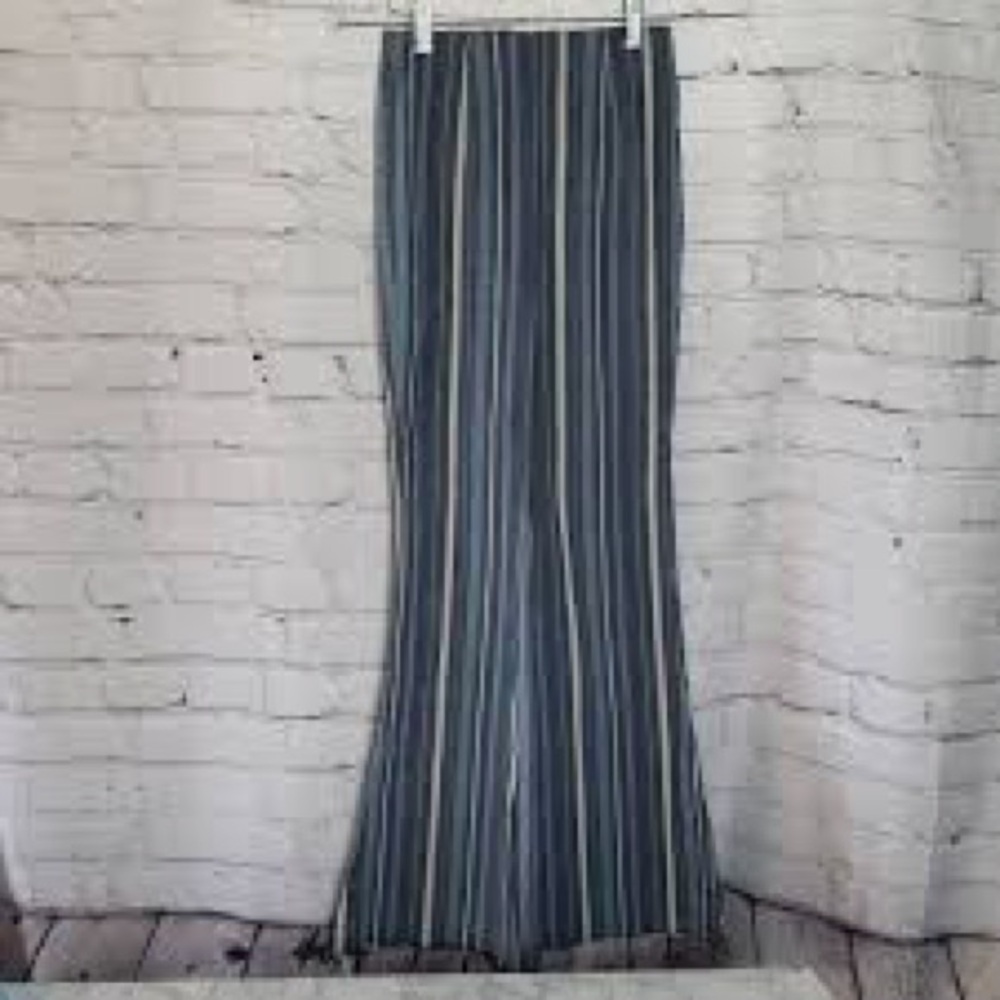 Free people flare denim striped pants XS